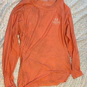 Realtree Performance Reversible Orange Long Sleeve Shirt